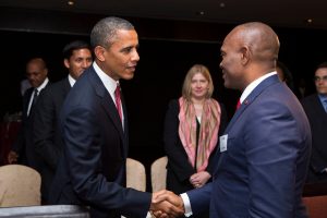 Heirs holdings Chairman, Tony Elumelu and Obama - anniversary of the Power Africa Initiative
