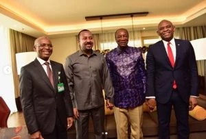 Tony Elumelu and members of the African Union