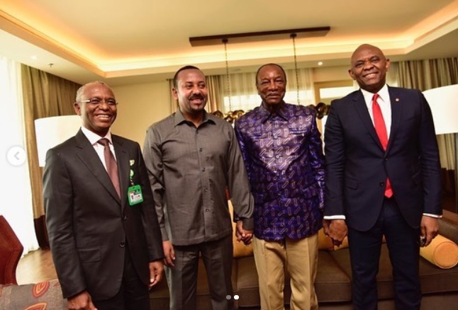 Tony Elumelu and members of the African Union