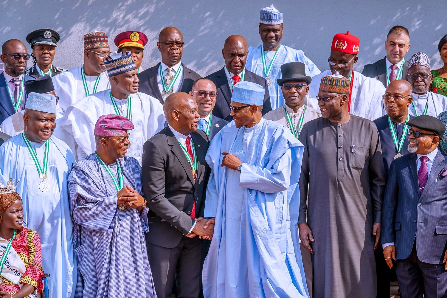 Tony Elumelu and President Mohammed Buhari