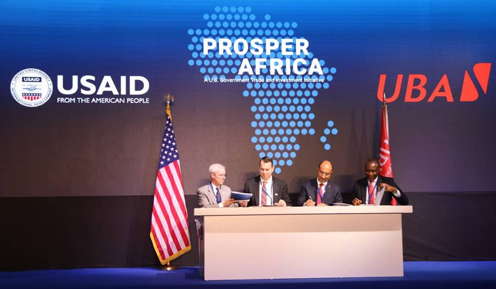 UBA and USAID signing