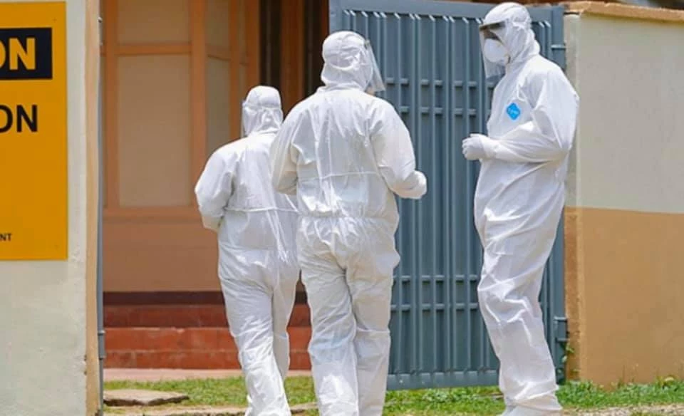 Africans wearing PPE