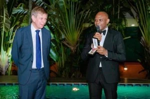 Embaixador da Bélgica na Nigéria, Sua Excelência o Embaixador Daniel Bertrand e Tony Elumelu