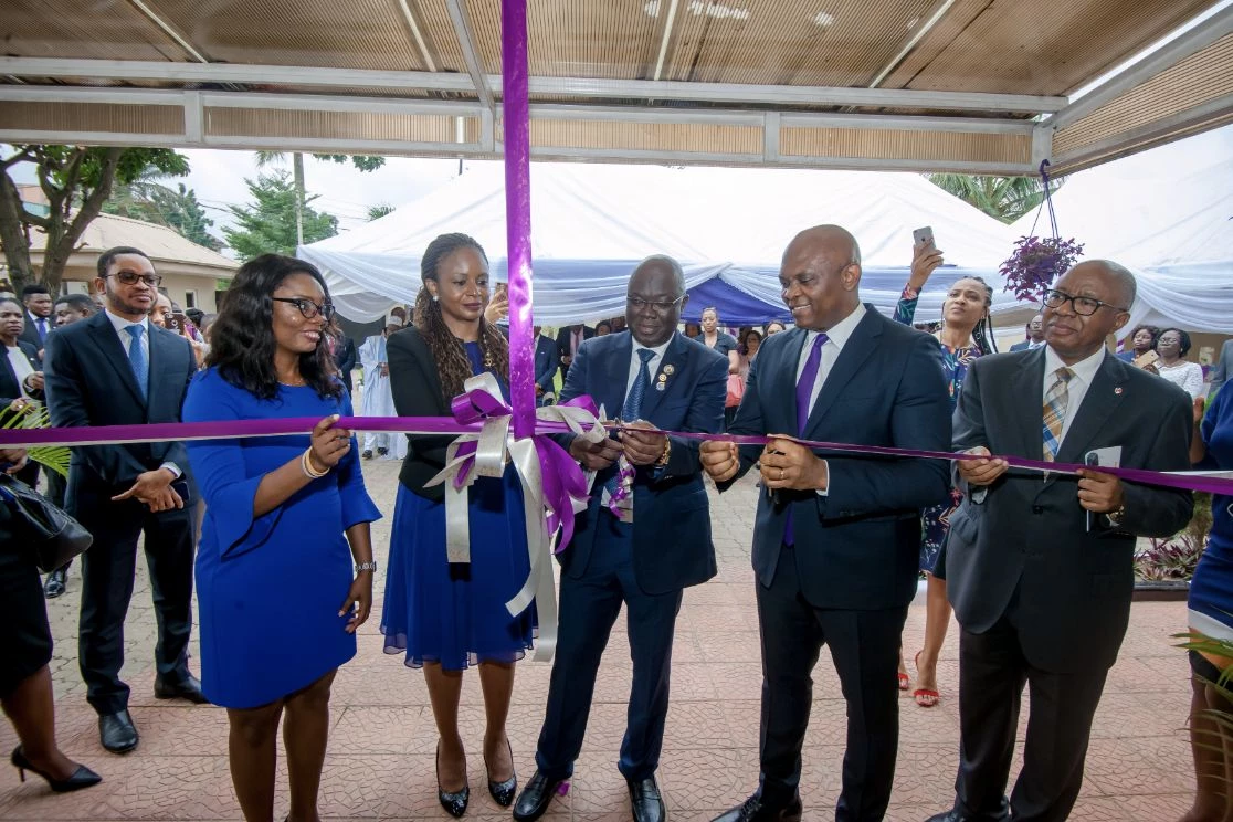 Heirs Holdings Chairman, Tony Elumelu, Emmanuel Nnorom and Dr Elumelu commissioning AVON Medical