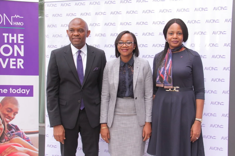 Heirs holdings Chairman, Tony Elumelu, AVON HMO CEO, Simbo Ukiri and Dr Elumelu