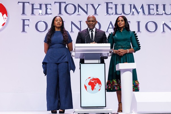 l-r: Oge Elumelu, daughter of Founder and Co-Founder, Tony Elumelu Foundation; Tony O. Elumelu, CFR, Founder, Tony Elumelu Foundation, Dr Awele V. Elumelu, OFR, Co-Founder, Tony Elumelu Foundation