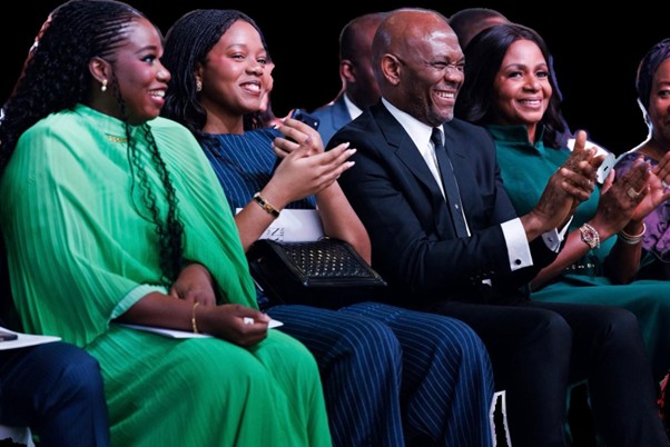 l-r: Somachi Chris-Asoluka, CEO, Tony Elumelu Foundation; Oge Elumelu, daughter of Founder and Co-Founder, Tony Elumelu Foundation; Tony O. Elumelu, CFR, Founder, Tony Elumelu Foundation, Dr Awele V. Elumelu, OFR, Co-Founder, Tony Elumelu Foundation